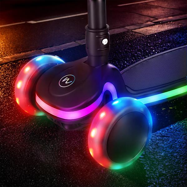 Самокат дитячий Nils HLB1306 Led чорний