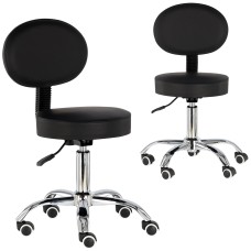 Стілець для майстра манікюру Calissimo SD-Y15-BLACK