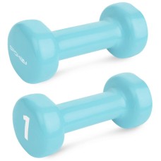 Вінілові гантелі Spokey SHAPE 2x1 кг, синій