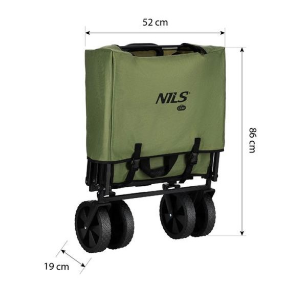Візок туристичний складний Nils Camp NC2602 зелений