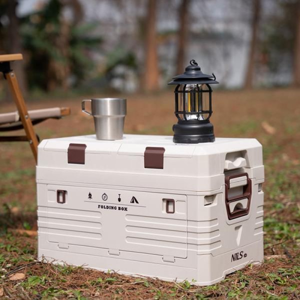 Ящик складний з кришкою Nils Camp NCB4003 42л білий