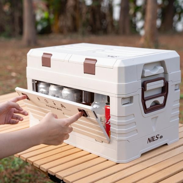 Ящик складний з кришкою Nils Camp NCB4003 42л білий