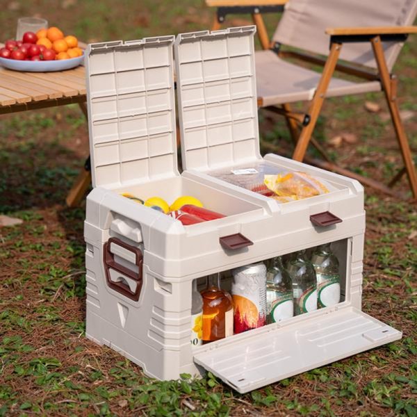 Ящик складний з кришкою Nils Camp NCB4003 42л білий