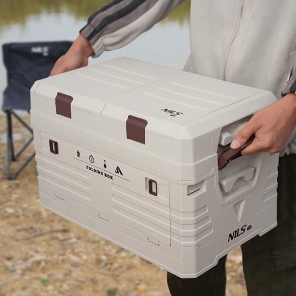 Ящик складний з кришкою Nils Camp NCB4003 42л білий