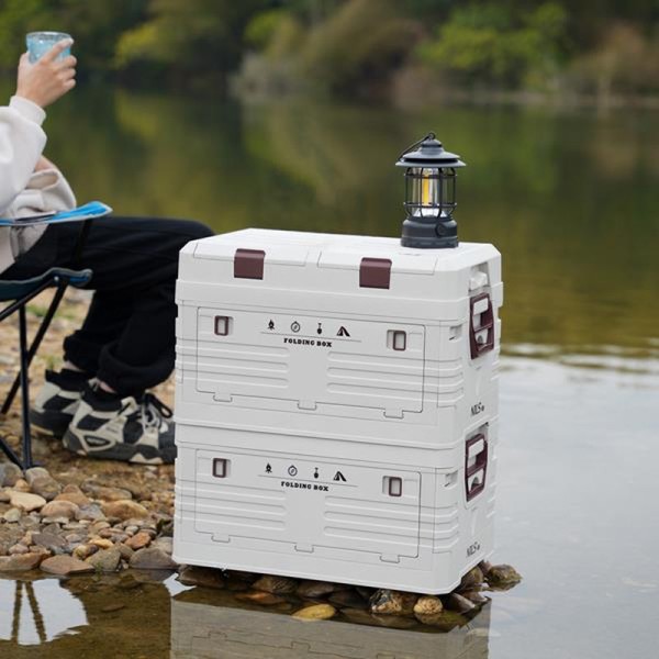 Ящик складний з кришкою Nils Camp NCB4003 42л білий