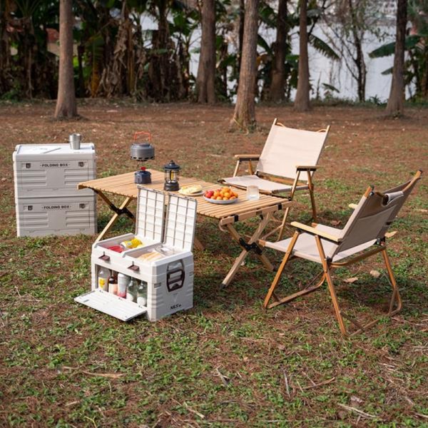 Ящик складний з кришкою Nils Camp NCB4003 42л білий