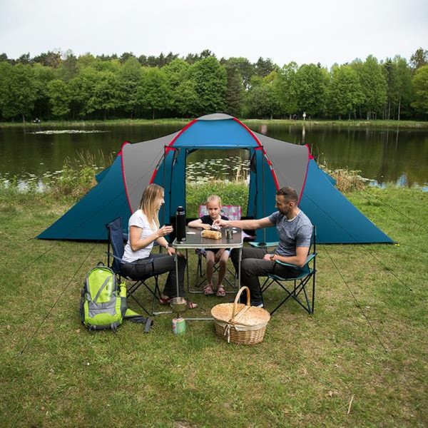 Намет для кемпінгу  Nils Camp HighLand NC6031 синьо-сірий