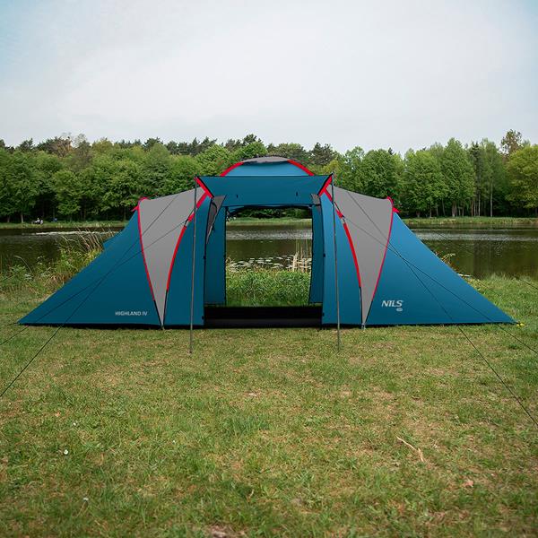 Намет для кемпінгу  Nils Camp HighLand NC6431 синьо-сірий