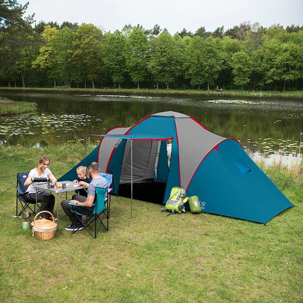Намет для кемпінгу  Nils Camp HighLand NC6431 синьо-сірий