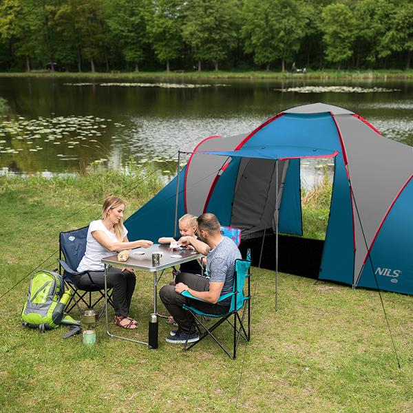 Намет для кемпінгу  Nils Camp HighLand NC6431 синьо-сірий