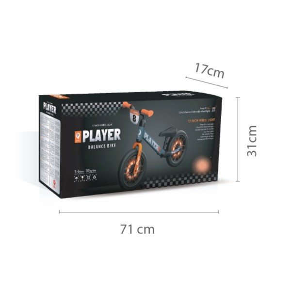 Біговел Qplay Player помаранчевий