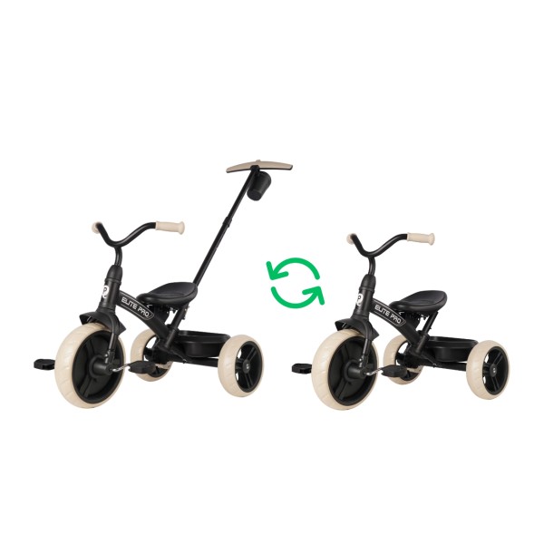 Велосипед трьохколісний Qplay Elite Pro чорний