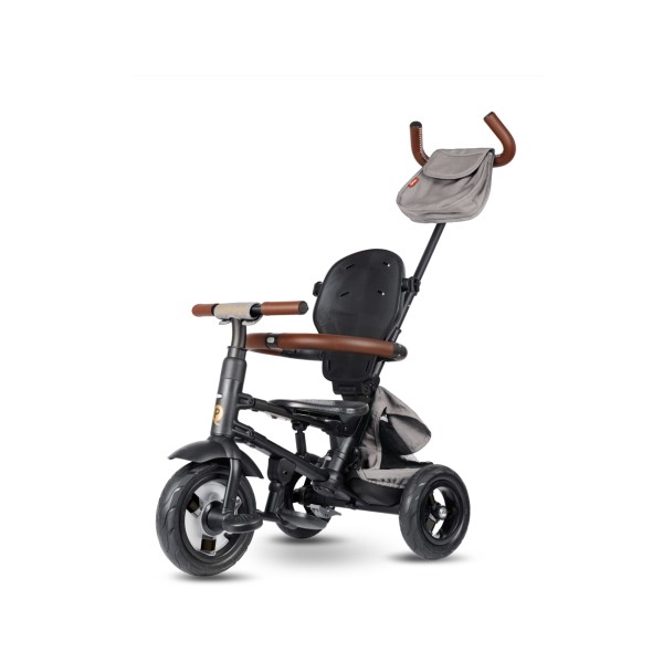 Триколісний велосипед Qplay Rito Deluxe Rubber сірий