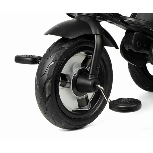 Триколісний велосипед Qplay Rito Deluxe Rubber чорний