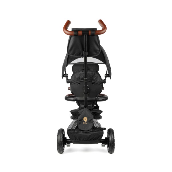 Триколісний велосипед Qplay Rito Deluxe Rubber чорний