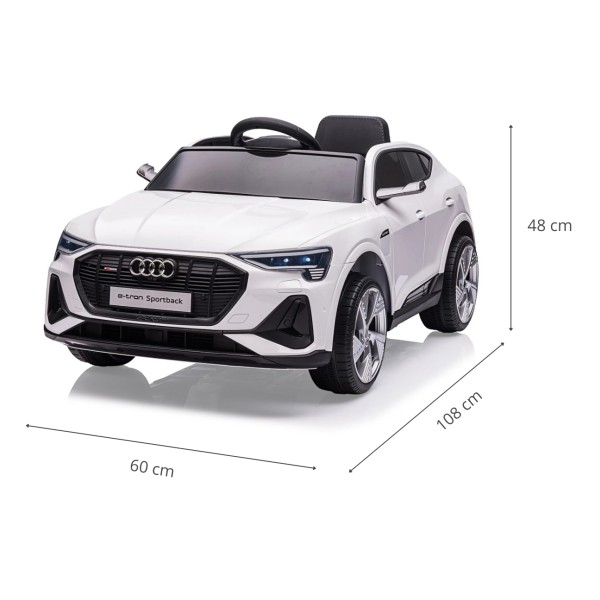 Автомобіль акумуляторний Milly Mally Audi E-Tron Sportback 4х4 білий