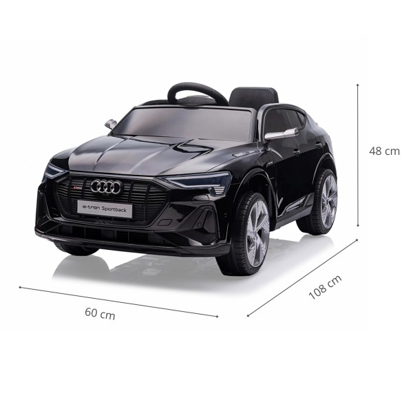 Автомобіль акумуляторний Milly Mally Audi E-Tron Sportback 4x4 чорний