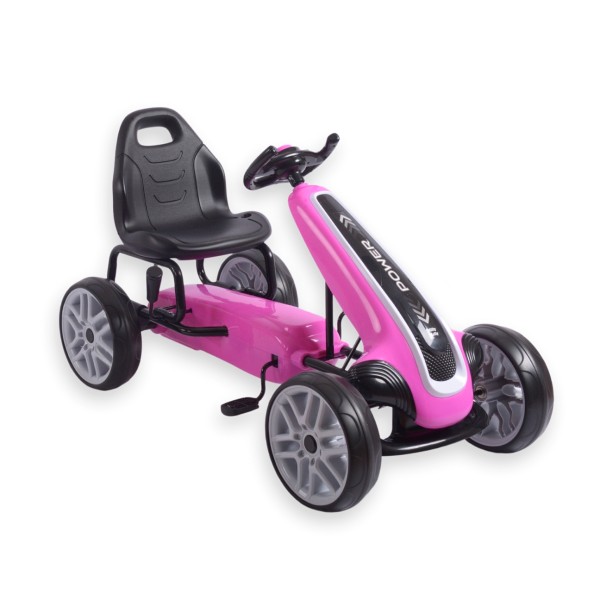 Веломобіль GoKart Milly Mally Power Рожевий