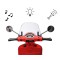 Мотоцикл акумулятоний Milly Mally Vespa GTS Super червоний