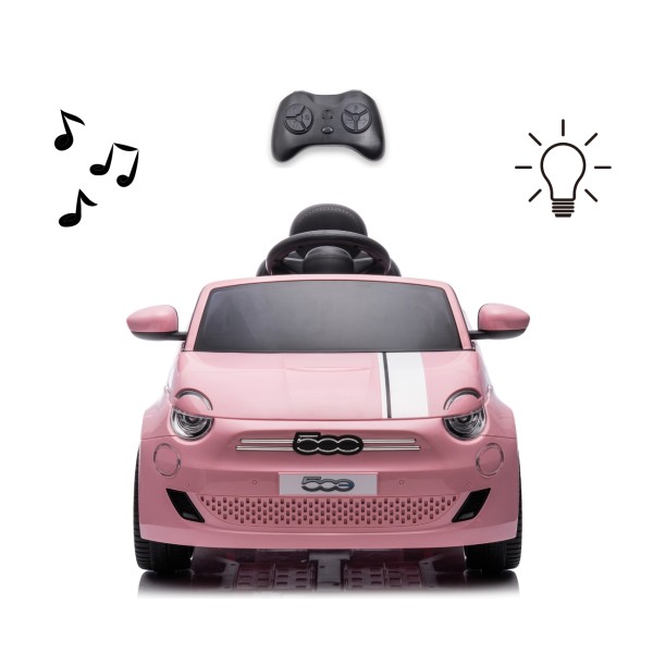 Автомобіль акумуляторний Milly Mally Fiat 500e рожевий