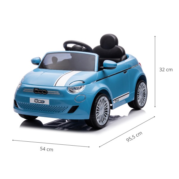 Автомобіль акумуляторний Milly Mally Fiat 500e синій