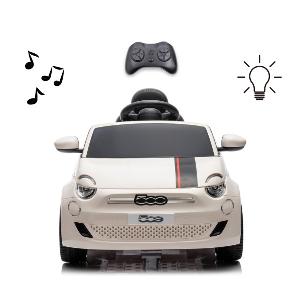 Автомобіль акумуляторний Milly Mally Fiat 500e білий