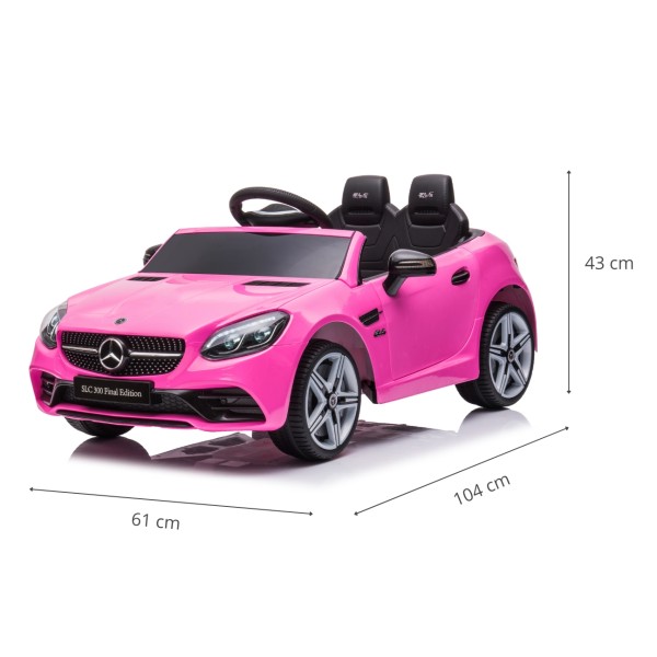 Автомобіль акумуляторний Milly Mally Mercedes-Benz SLC рожевий