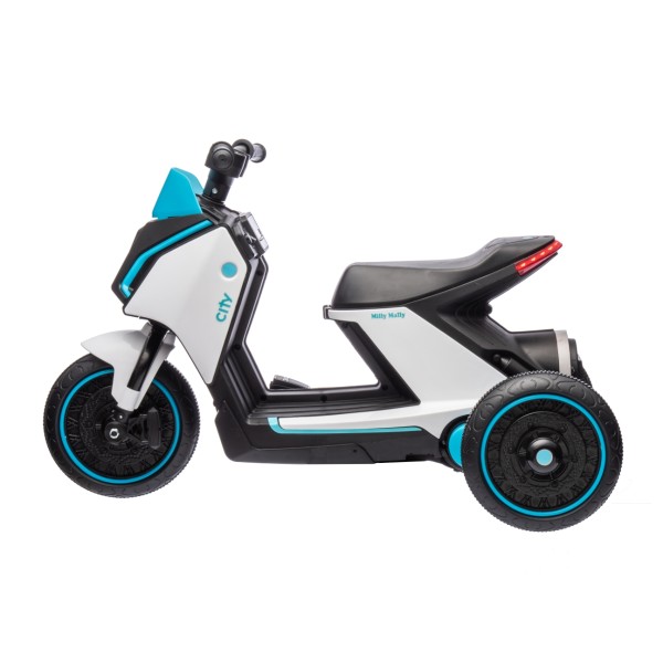 Мотоцикл акумуляторний Milly Mally Skuter City білий