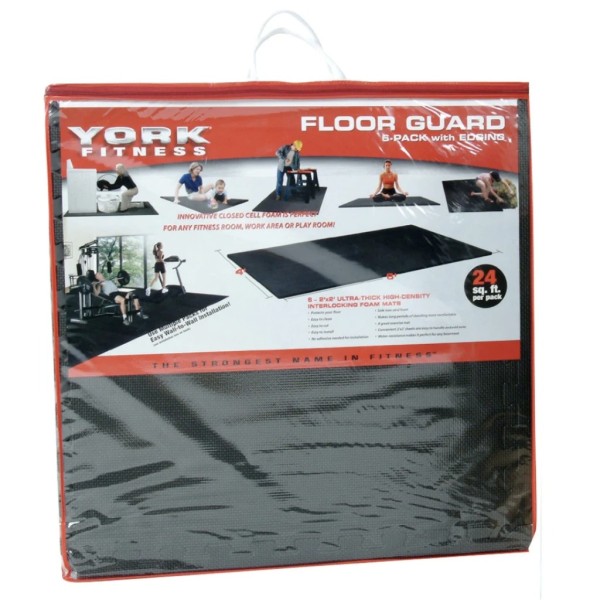 Мат-пазл York Fitness Floorguard 1,2см — 4 частини