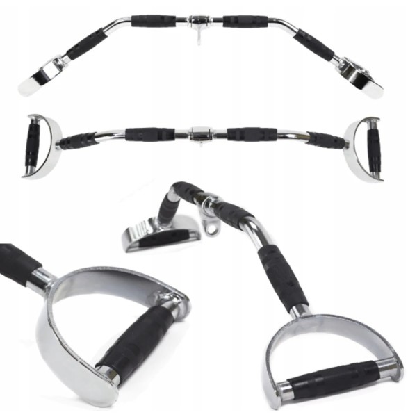 Ручка для верхньої тяги York Fitness 86см з паралельним хватом вигнута