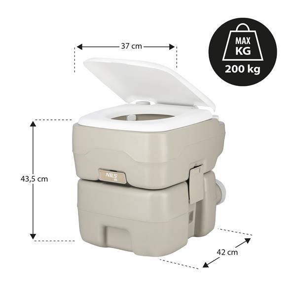 Переносний туристичний туалет Nils NC0025 20 л