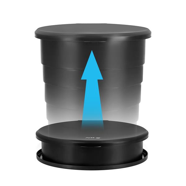 Складний переносний туристичний туалет Nils NC0024, чорний