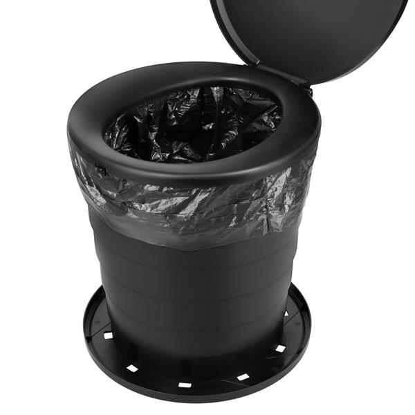 Складний переносний туристичний туалет Nils NC0024, чорний