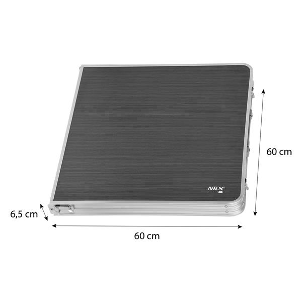 Стіл кемпінговий Nils NC1605 темно-сірий