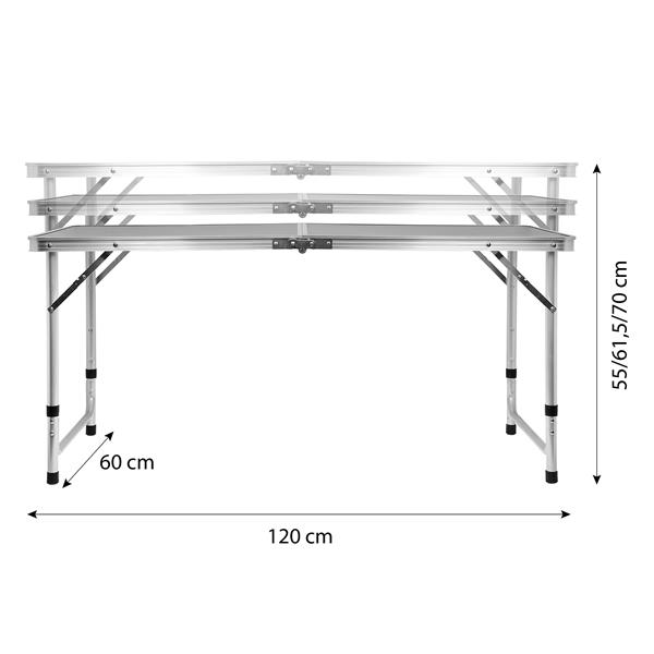 Стіл кемпінговий Nils NC1605 темно-сірий