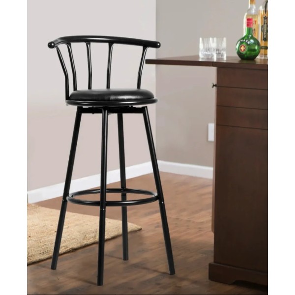 Комплект барних стільців Costway Pareo з спинкою