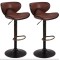 Комплект барних стільців Costway Dan зі спинкою в стилі Loft