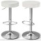Комплект барних стільців Costway Loreto з круглим сидінням білий