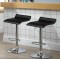Комплект барних стільців Costway Forse екошкіра з підставкою для ніг чорний