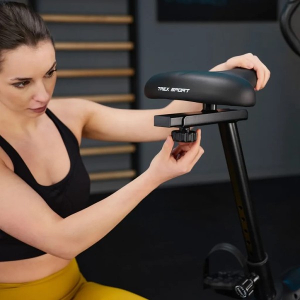 Велотренажер Trex Sport TX-400MB Reck магнітний чорно-білий