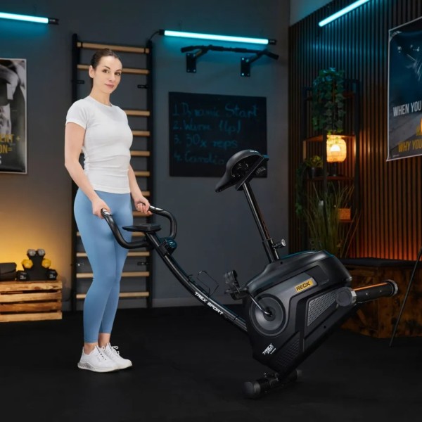 Велотренажер Trex Sport TX-400MB Reck магнітний чорно-сірий