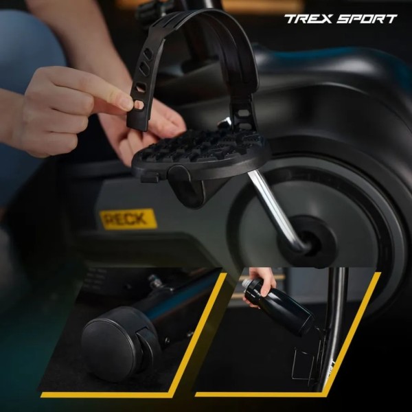 Велотренажер Trex Sport TX-400MB Reck магнітний чорно-сірий