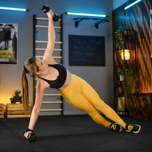 Гантеля шестигранна прогумована TX-150RD Trex Sport 15 кг