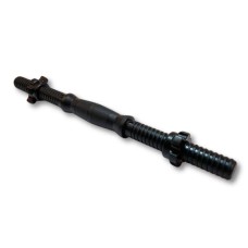 Гриф гантельний Trex Sport TX 42 см (25мм) з пласт. гайками чорний