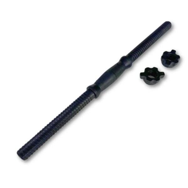 Гриф гантельний Trex Sport TX 51 см (25мм) з пласт. гайками чорний