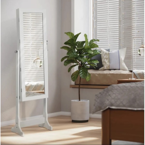 Підлогове дзеркало-шафа Leobert Insignia з підсвіткою біле