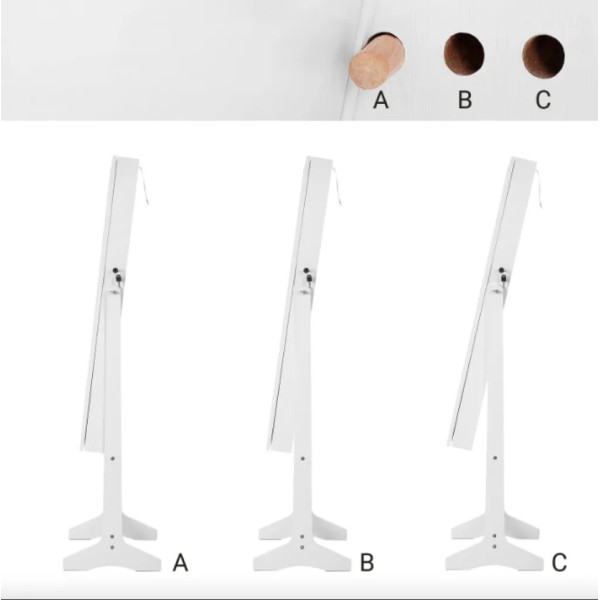 Підлогове дзеркало-шафа Leobert Inessa біле