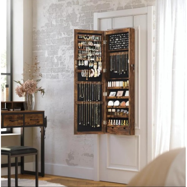 Дзеркало-шафа Leobert Kors з підсвіткою в стилі Loft коричневе