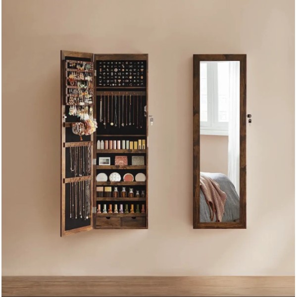 Дзеркало-шафа Leobert Kors з підсвіткою в стилі Loft коричневе