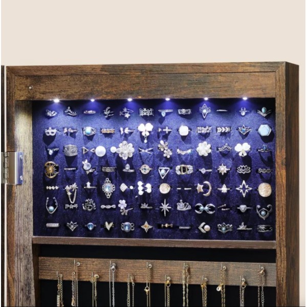 Дзеркало-шафа Leobert Kors з підсвіткою в стилі Loft коричневе